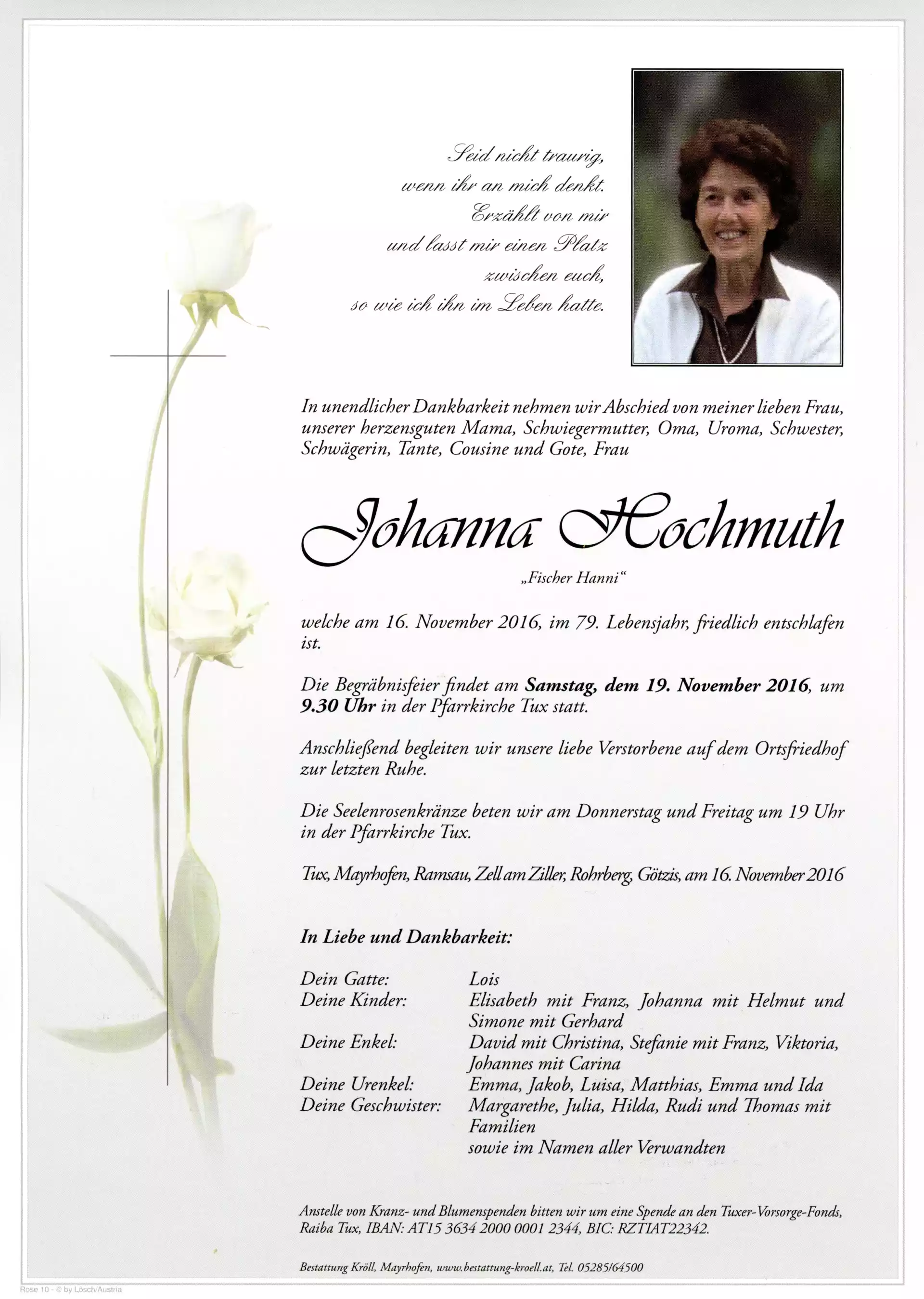 Parte von Johanna Hochmuth